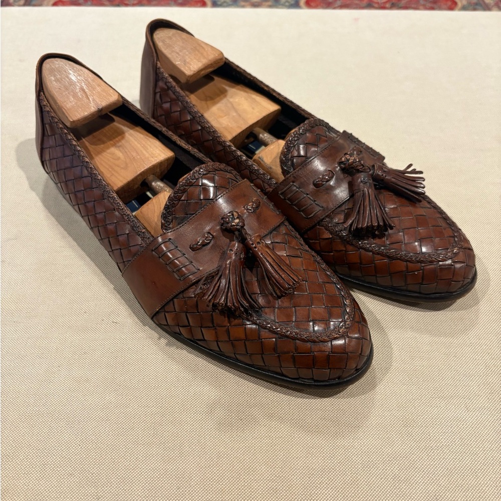 Men’s Brown Leather Tassel Loafers
